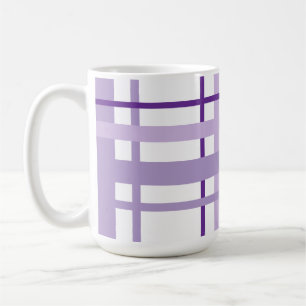 Paars gestreept patroon koffiemok