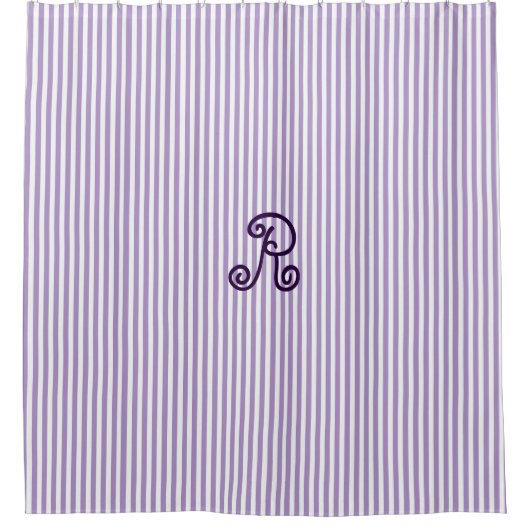 Paars gestremd gordijn (Voorkant)