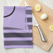 paars gestript handdoek (Quarter Fold)