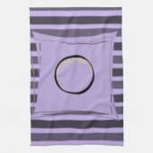 paars gestript handdoek (Verticaal)