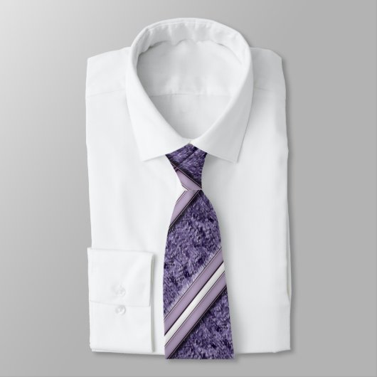 Paars gestript Stropdas (Gebonden)