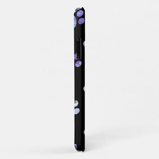 Paars getextureerd afdrukpatroon op maat Case-Mate iPhone case (Achterkant/rechts)