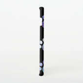 Paars getextureerd afdrukpatroon op maat samsung galaxy hoesje (Rechterkant)