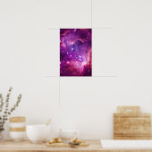 Paars getinte Kleine Magelhaensewolk Poster (Keuken)