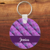 Paars gevlekt sleutelhanger (Voorkant)