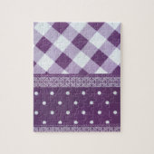 Paars, gevriesdroogd Damasloos patroon Legpuzzel (Verticaal)