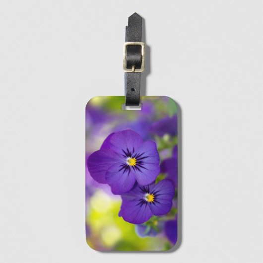 Paars geweld bagagelabel (Voorkant (verticaal))