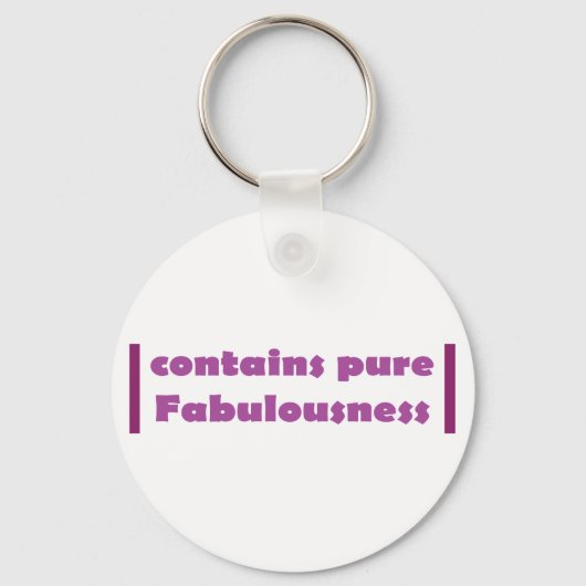 paars geweldig sleutelhanger (Voorkant)
