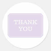 Paars gewoon elegant bedankt Stickers (Voorkant)