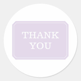 Paars gewoon elegant bedankt Stickers