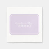 Paars gewoon Elegant Paper Napkins Servetten (Voorkant)