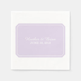 Paars gewoon Elegant Paper Napkins Servetten