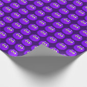 Paars gezicht cadeaupapier (Hoek)