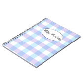 Paars Gingham Notitieboek (Linkerzijde)