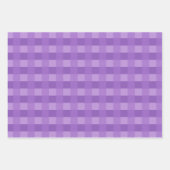 Paars Gingham Pattern-pakpapier Inpakpapier Vel (Voorkant 3)