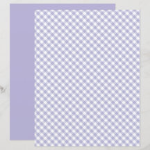 Paars Gingham Scrapbook Paper