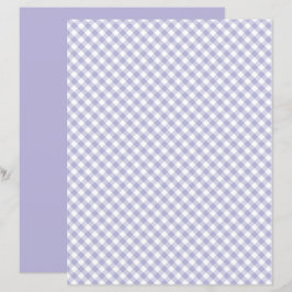 Paars Gingham Scrapbook Paper