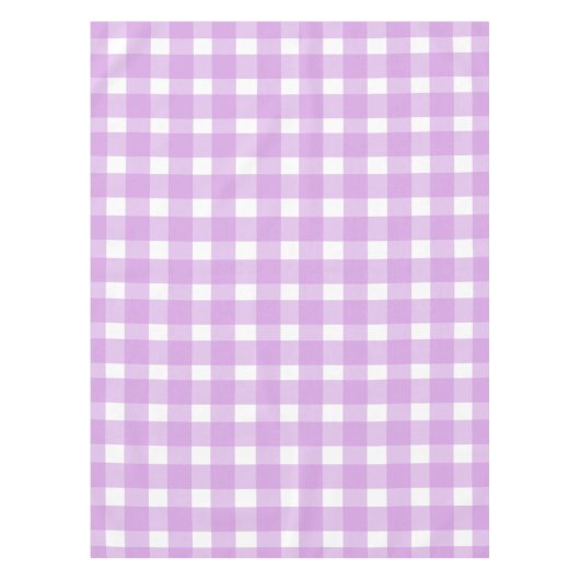 Paars Gingham Tafelkleed (Voorkant)