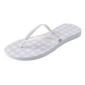 Paars Gingham Teenslippers (Schuin)