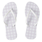 Paars Gingham Teenslippers (Voetbed)