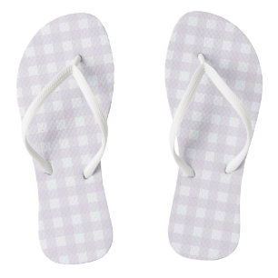 Paars Gingham Teenslippers