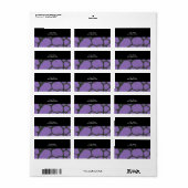 Paars Giraffe Vacht Patroon Etiket (Full Sheet)