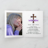 Paars Girl First Holy Communtion Foto (Binnen)