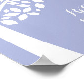 Paars-Girls baptisme Christening Prayer Blessing Poster (Hoek)