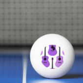 Paars gitaarbeeld pingpongbal (Net)