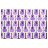 Paars gitaarbeeld stof (Fat Quarter)