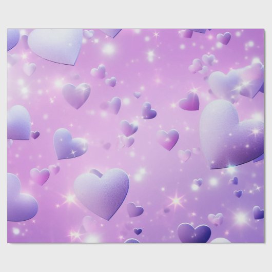 Paars Glanzend Hart Inpakpapier (Vlak)