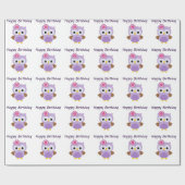 Paars glanzend opvulpapier, 30 x 6 inch cadeaupapier (Vlak)