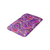 Paars Glas in lood Abstract Badmat (Gekanteld)