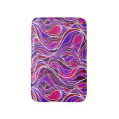 Paars Glas in lood Abstract Badmat (Voorkant Verticaal)