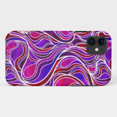 Paars Glas in lood Abstract Case-Mate iPhone Case (Achterkant (horizontaal))