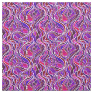 Paars Glas in lood Abstract Stof