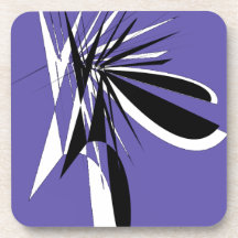 Paars Glas Ondersettingsmateriaal met Modern Grafi