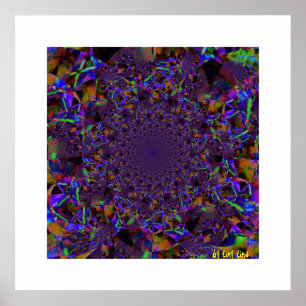 Paars glas Poster