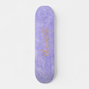 Paars glitter Aerosol Paint Skateboard