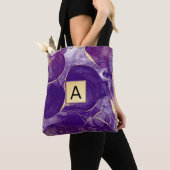 Paars Glitter Agate Tote Bag (Dichtbij)