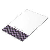 Paars Glitter Chevron Notitieblok (Schuin)