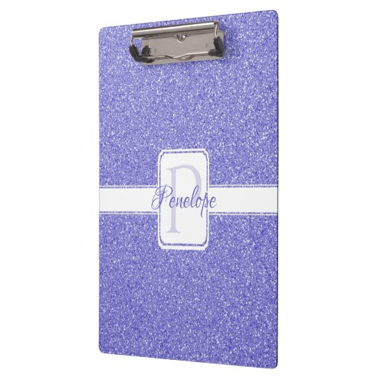 Paars Glitter - Gepersonaliseerd klembord (Links)