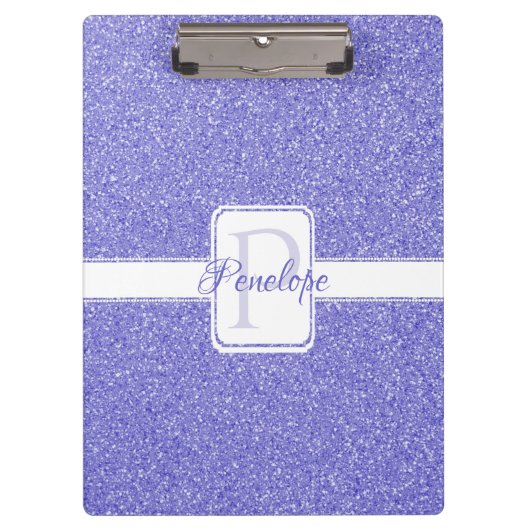 Paars Glitter - Gepersonaliseerd klembord (Voorkant)