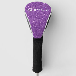 Paars Glitter Meisje Laat Je Glamour Schitteren Golfheadcover
