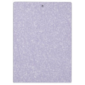 Paars Glitter Monogram Klembord (Achterkant)