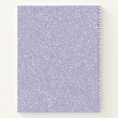 Paars Glitter Monogram Notitieboek (Achterkant)