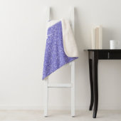 Paars Glitter Monogram Sherpa Blanket Deken (In situ)