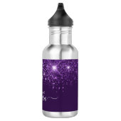 Paars glitter-naamscript waterfles (Rechts)