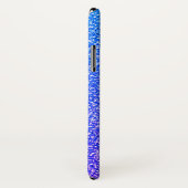 Paars Glitter Personalizationnaamscript Case-Mate iPhone Case (Achterkant / rechts)