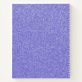 Paars Glitter Persoonlijk Notitieboek (Achterkant)